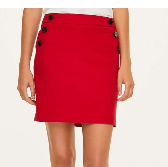 LOFT Dresses & Skirts - Ann Taylor Loft Victory Red Sailor skirt